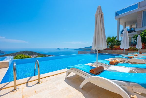 Villa Kaya | Kalkan'da Deniz Manzaralı Tatil Villası