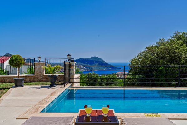 Villa Lorenzo Duo | Kalkan Kızıltaş Deniz Manzaralı Lüks Villa
