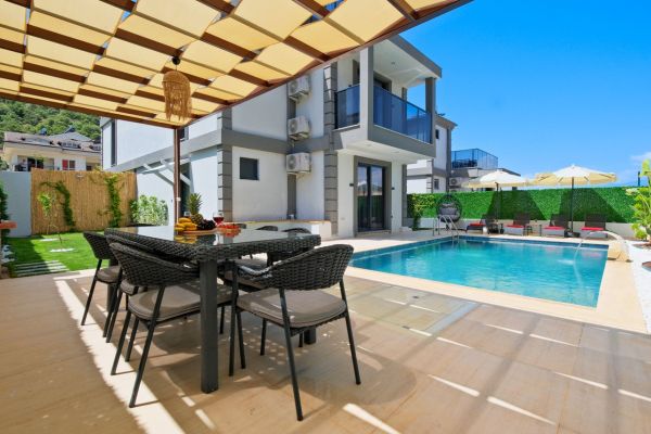 Villa Mercan | Fethiye Merkezde Jakuzili Tatil Villası