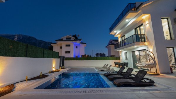 Villa Tahancı 3 | Fethiye Ovacık'ta Jakuzili & 3 Odalı Tatil Villası