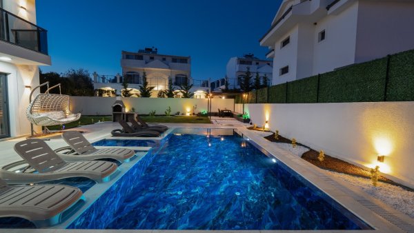 Villa Tahancı 3 | Fethiye Ovacık'ta Jakuzili & 3 Odalı Tatil Villası