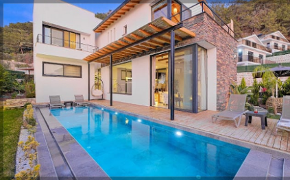 Villa Aurelia | Fethiye Faralya'da Jakuzili & Deniz Manzaralı Lüks Villa
