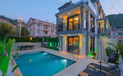 Villa Mercan | Fethiye Merkezde Jakuzili Tatil Villası