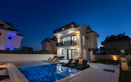 Villa Tahancı 1 | Fethiye Ovacık'ta Jakuzili & 3 Odalı Tatil Villası